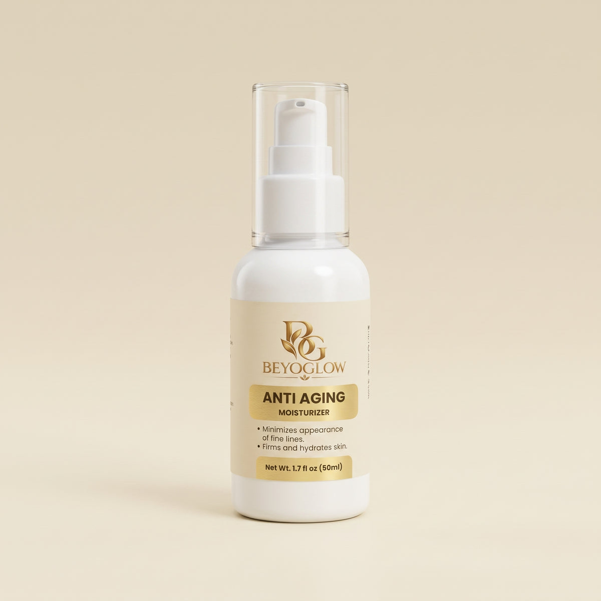 BEYOGLOW Anti Aging Moisturizer jar, cut out on a plain background